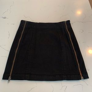 Carmar Black Denim Skirt